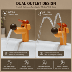 Creative Dog Bathroom Faucet with Hot and Cold Mixer
