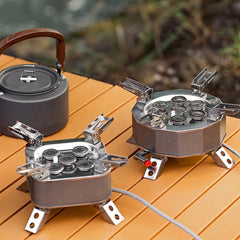 15800W/19800W Portable Gas Stove – High-Power Camping Burner for Outdoor Cooking & BBQ