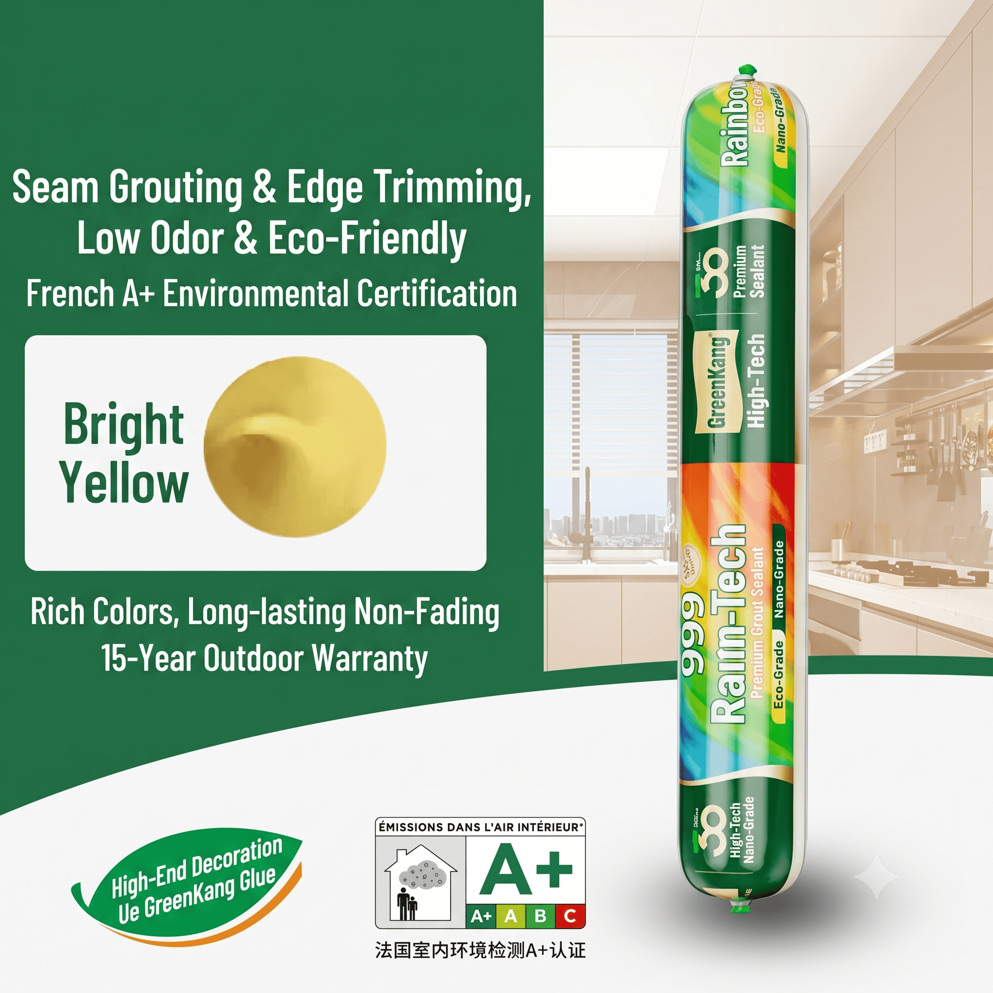 High - Strength 9900 Structural Silicone Sealant - Outdoor Weatherproof Adhesive for Windows & Doors