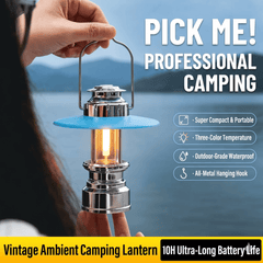 LED Emergency Handheld Lamp Portable Vintage Lantern Camping Tent Charger Outdoor Atmosphere Lighting