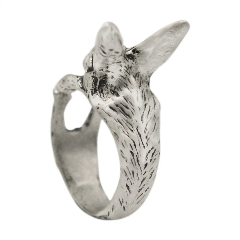 Vleee Cute Rabbit Ring: Adjustable Hippie Chic Antique Bronze, Perfect Animal Bunny Jewelry for Pet Lovers - Best Gift.