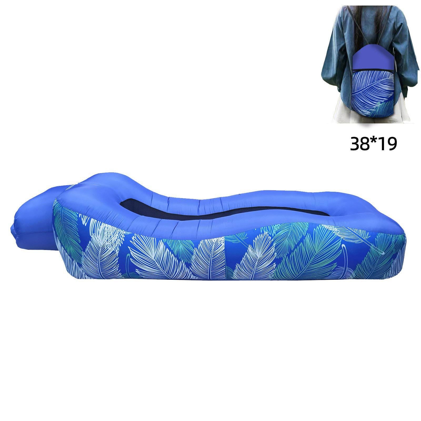 Portable Inflatable Lounger Sofa for Camping, Beach, Hiking & Outdoor Use – Quick Auto Air Mattress, Waterproof Anti-Tilt Air Couch for Travel & Picnic
