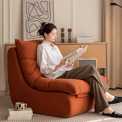 Vacuum-Compressed Lazy Sofa Chair – Washable Feather Cushion Seat for Small Living Spaces