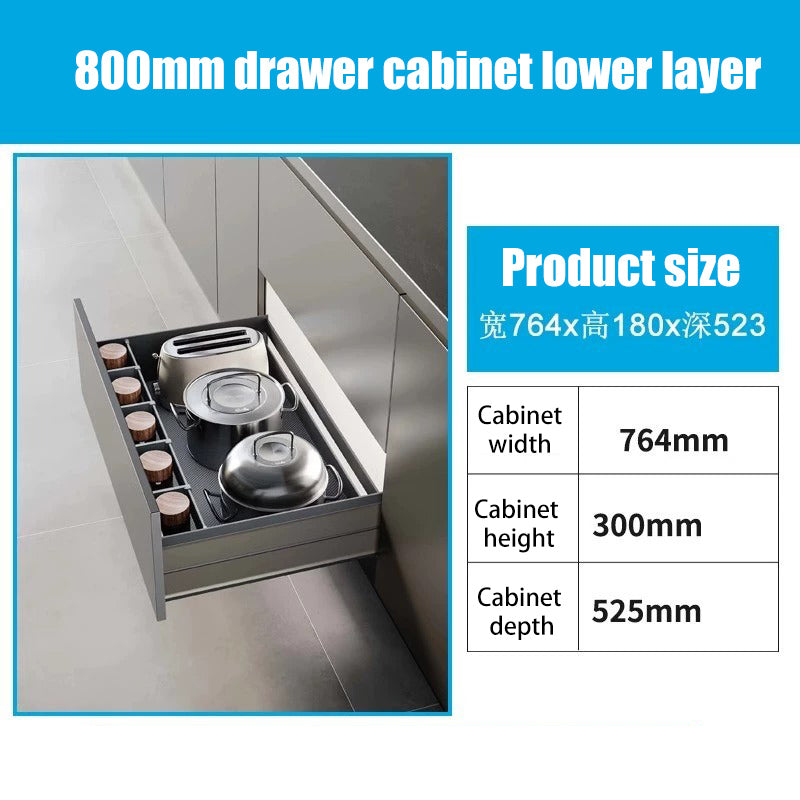 XYlivingstore Aluminum Cabinet Organizers – Pull-Out Baskets for Deep Dishes, Bowls, and Tableware Storage