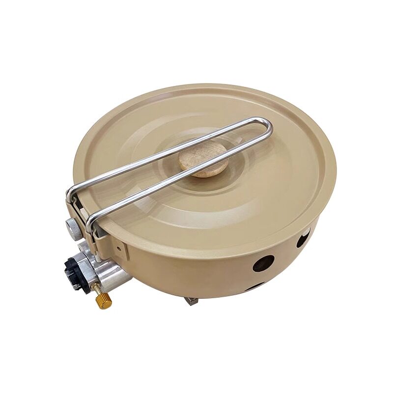 Portable Cassette Camping Stove with All-in-One Cooking Pot