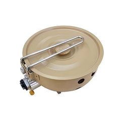 Portable Cassette Camping Stove with All-in-One Cooking Pot