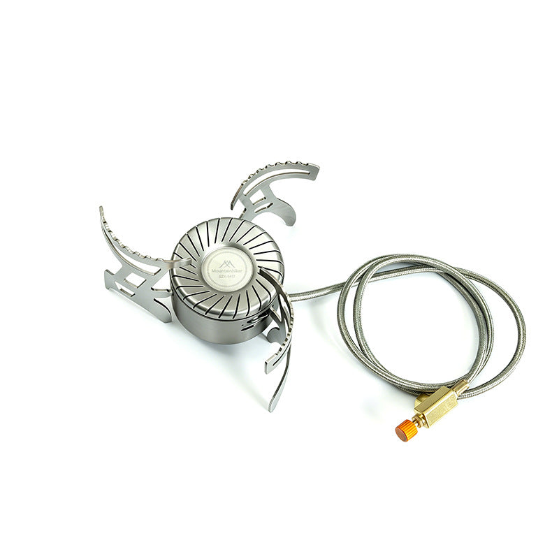 Portable UFO Camping Stove, Foldable Gas Burner with Rotating Flame, Compact Outdoor Cooking Stove for Camping & Hiking