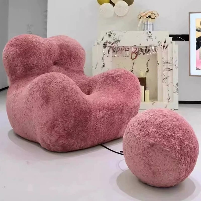 Nordic Luxury Hug Chair for Mom – Cozy Compressed Single Sofa for Living Room, Balcony & Lounge