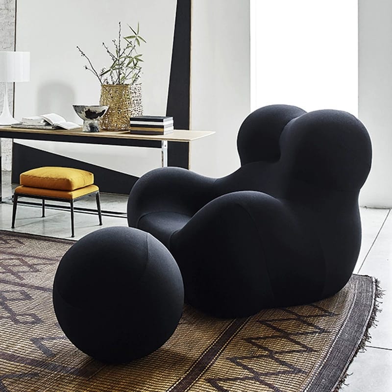 Nordic Luxury Hug Chair for Mom – Cozy Compressed Single Sofa for Living Room, Balcony & Lounge