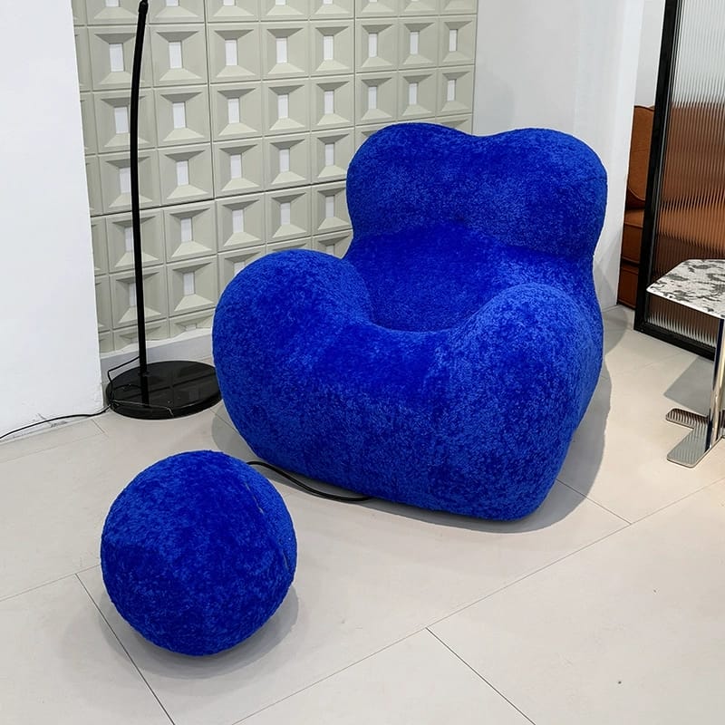 Nordic Luxury Hug Chair for Mom – Cozy Compressed Single Sofa for Living Room, Balcony & Lounge