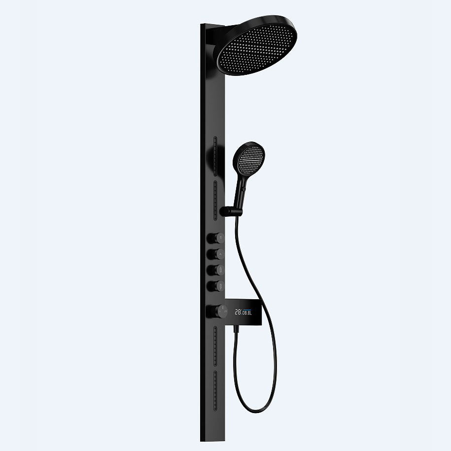 Matte Grey Thermostatic Shower Set | Concealed Wall-Mounted Design | Minimalist Luxury Bathroom Fixture