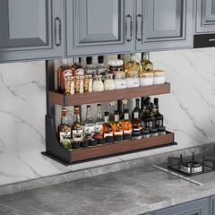 XYlivingstore Smart Kitchen Lift Basket – Space-saving Electric Cabinet Organizer