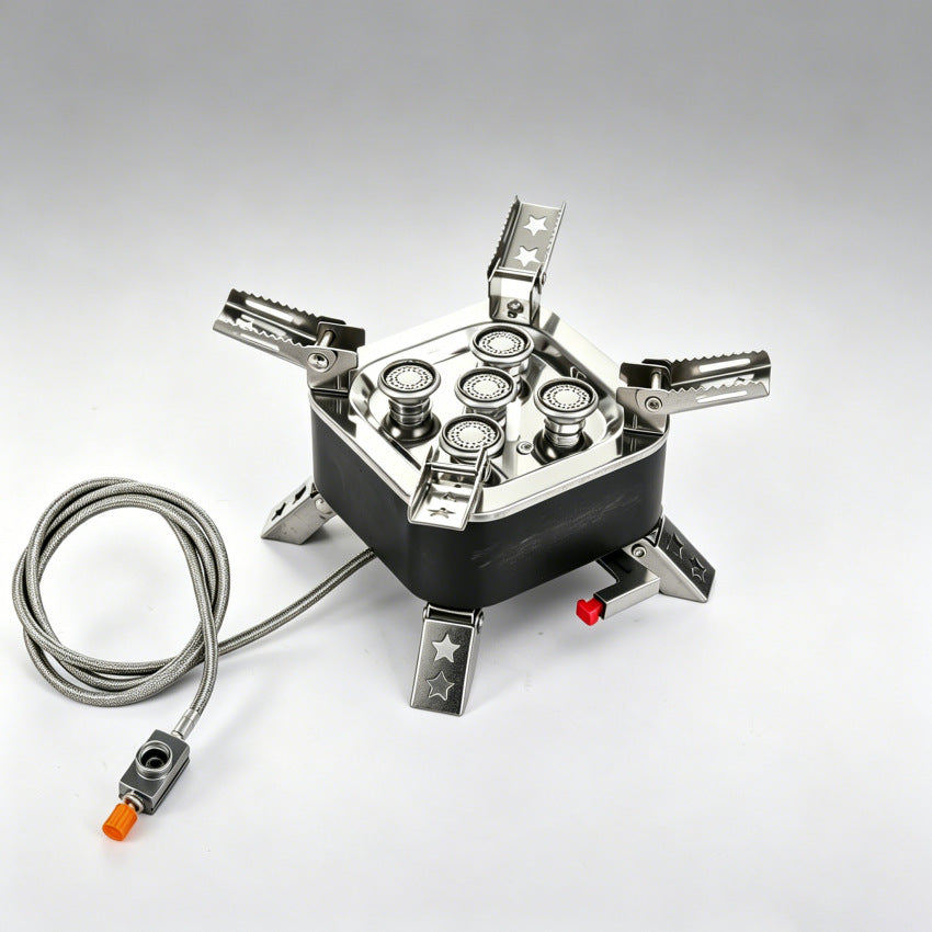 15800W/19800W Portable Gas Stove – High-Power Camping Burner for Outdoor Cooking & BBQ