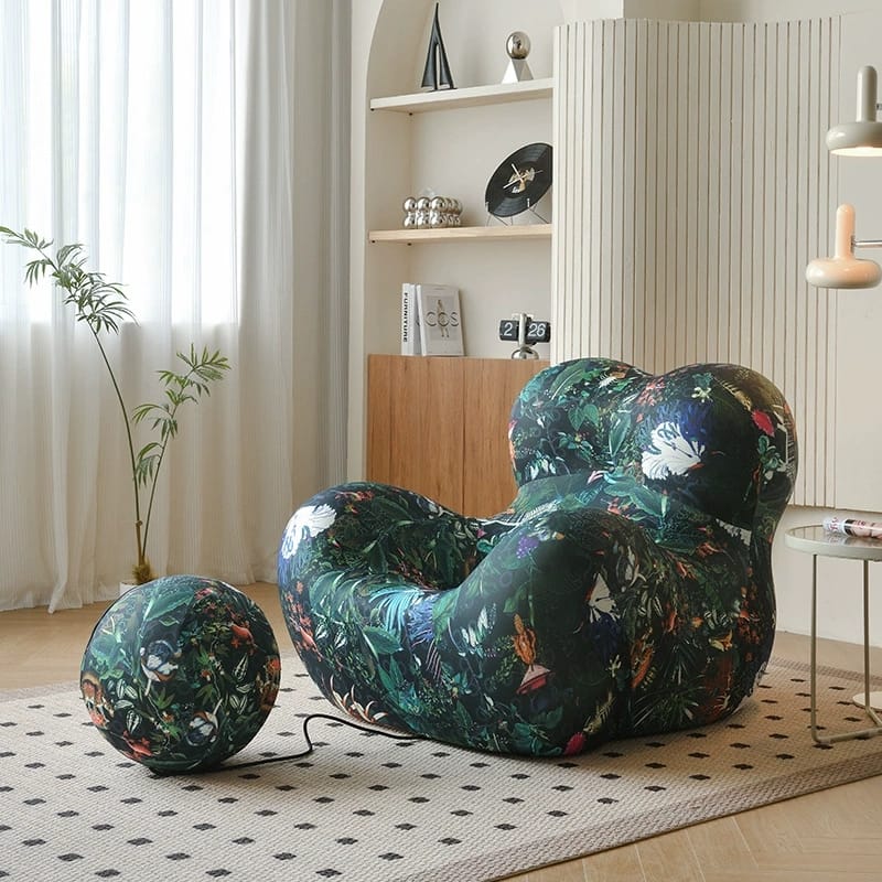Nordic Luxury Hug Chair for Mom – Cozy Compressed Single Sofa for Living Room, Balcony & Lounge