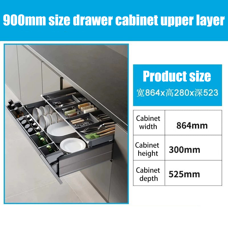 XYlivingstore Aluminum Cabinet Organizers – Pull-Out Baskets for Deep Dishes, Bowls, and Tableware Storage