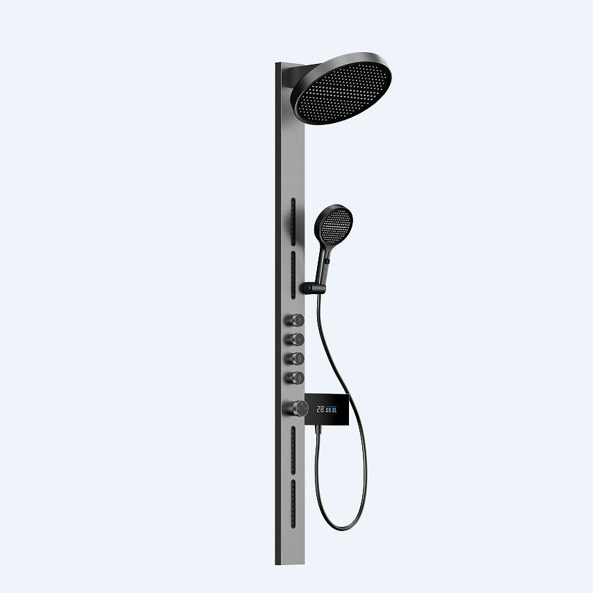 Matte Grey Thermostatic Shower Set | Concealed Wall-Mounted Design | Minimalist Luxury Bathroom Fixture
