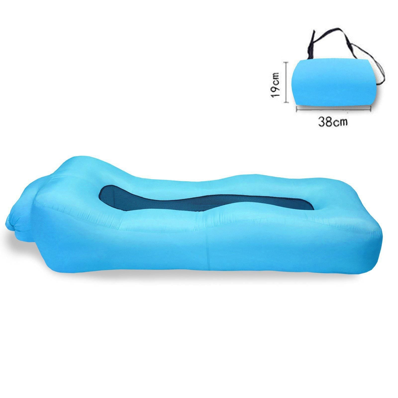 Portable Inflatable Lounger Sofa for Camping, Beach, Hiking & Outdoor Use – Quick Auto Air Mattress, Waterproof Anti-Tilt Air Couch for Travel & Picnic