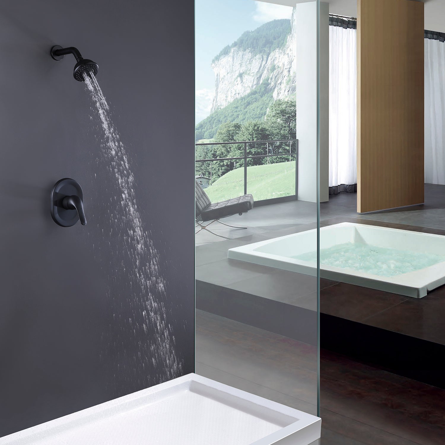 XYlivingstore Multi-Functional Shower Faucet with Included Rough-In Valve – Modern Design for Ultimate Comfort