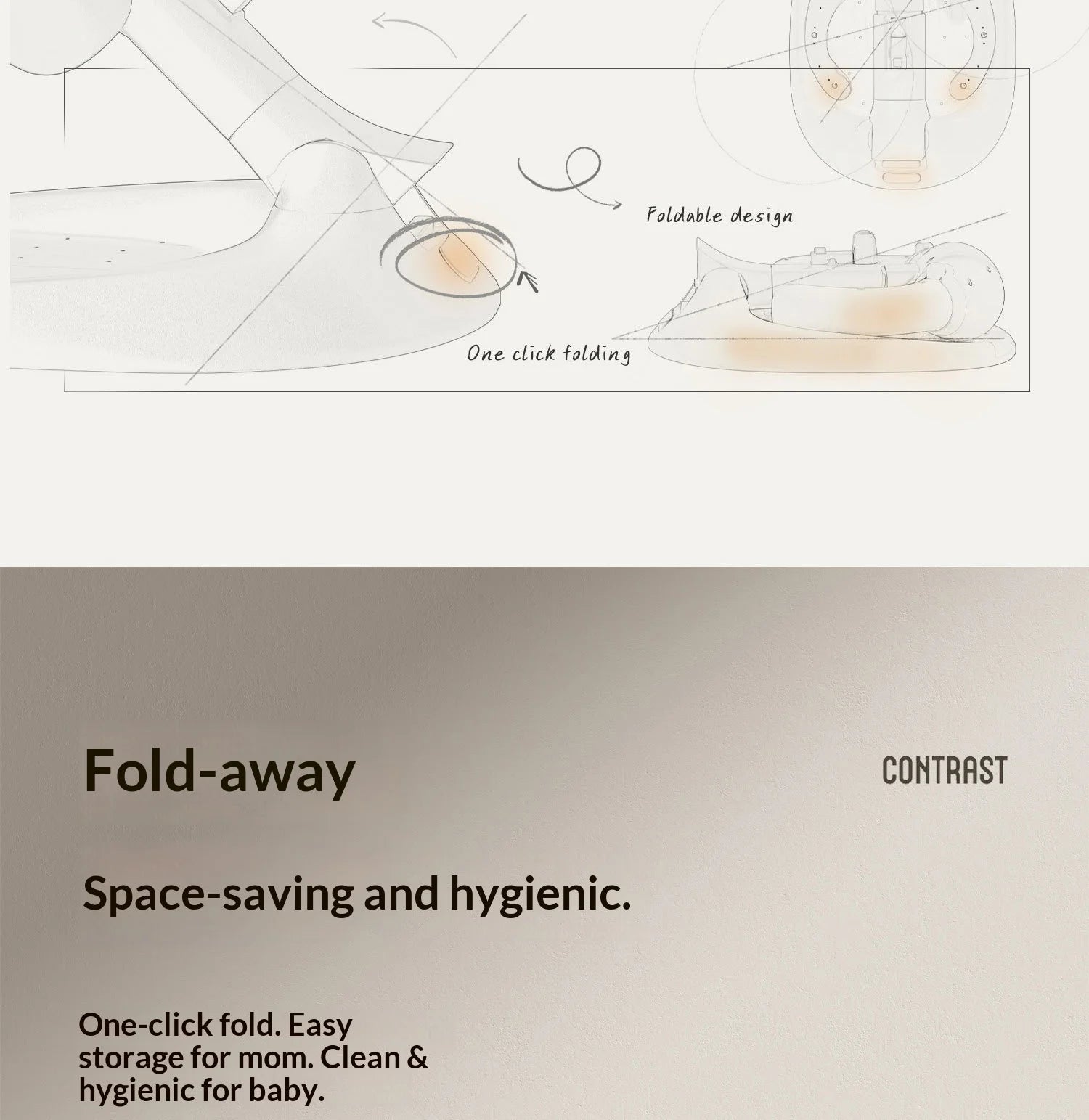Foldable Baby Bathtub with Non-Slip Seat for Newborns and Toddlers