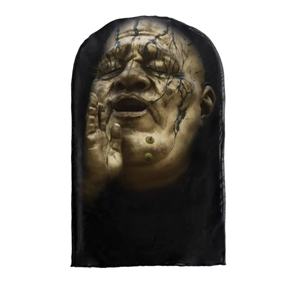 3D Printed Kanye Style Full Face Mask | Halloween Cosplay Stretch Mesh Balaclava for Men & Women