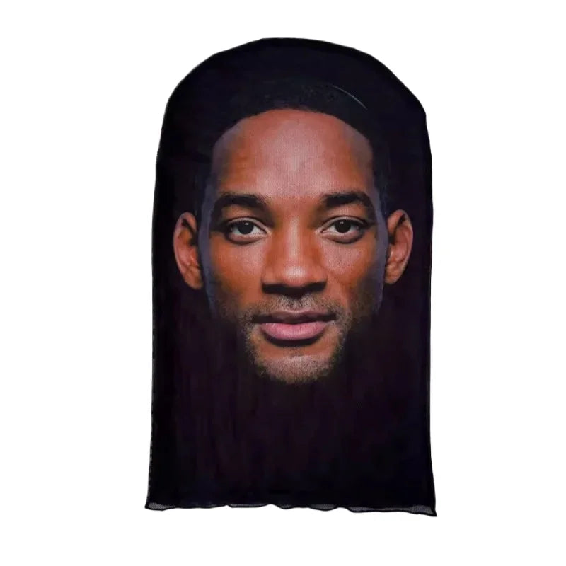 3D Printed Kanye Style Full Face Mask | Halloween Cosplay Stretch Mesh Balaclava for Men & Women