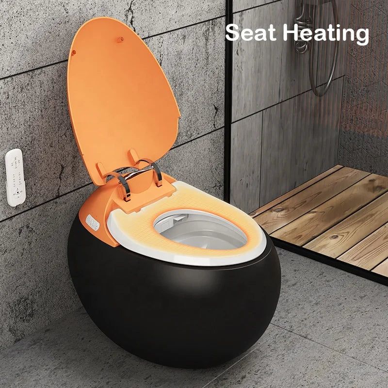2025 XYlivingstore Luxury Orange Smart Toilet | Modern All-in-One Smart Toilet Design
