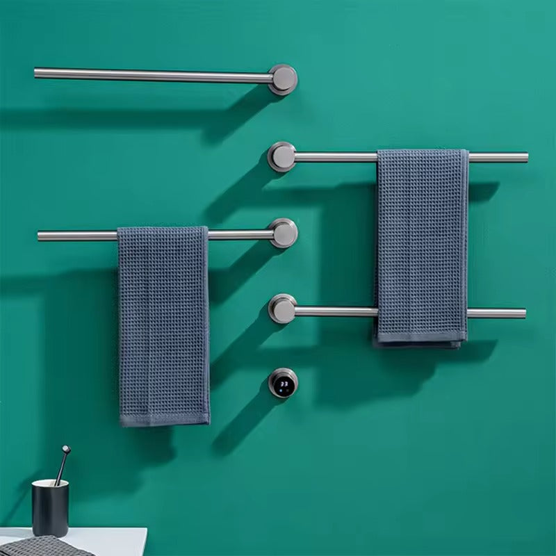 xylivingstore Wall-Mounted Electric Heated Towel Rack – Sterilizing & Drying for Bathroom Comfort