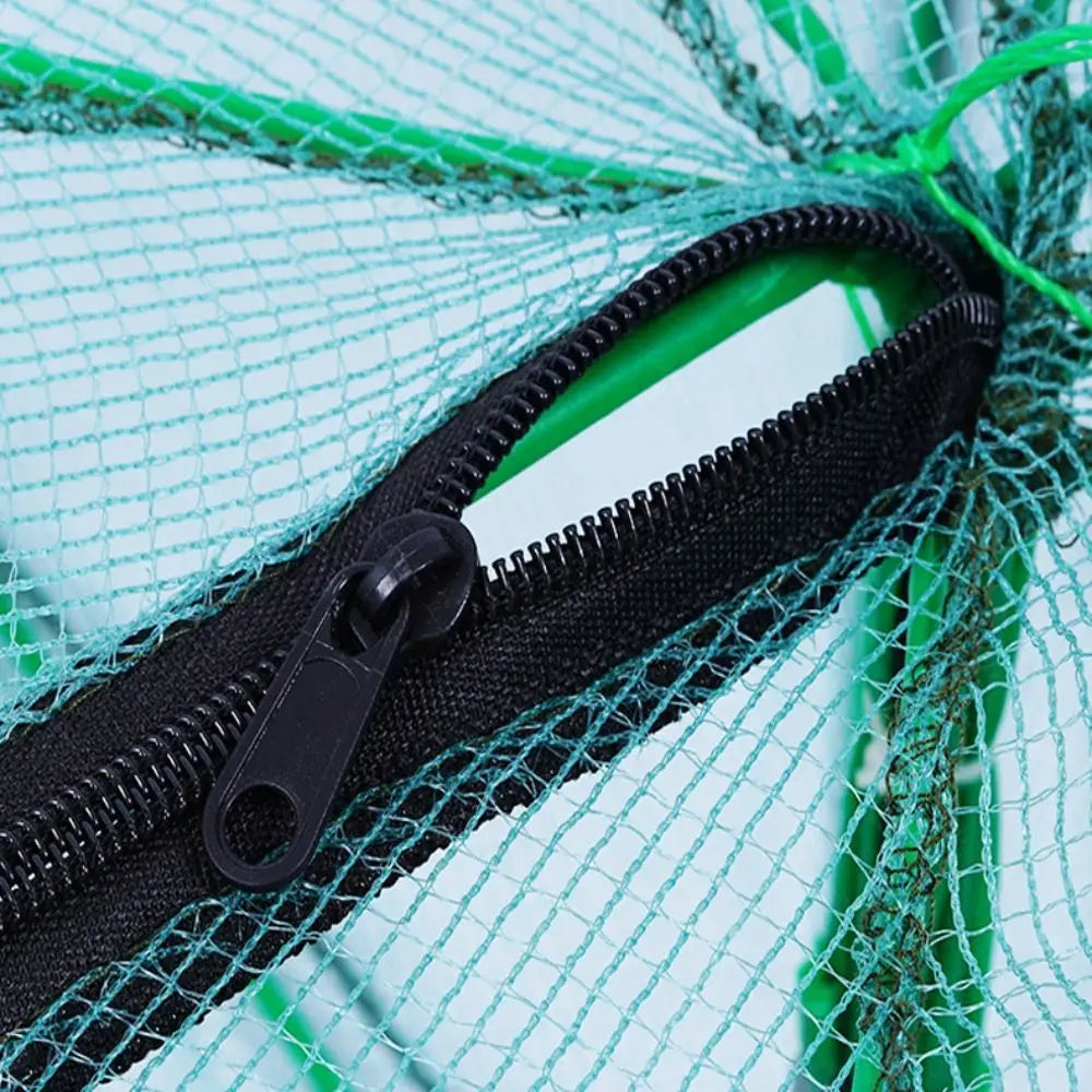 Foldable Hexagon Octagon Fishing Net 6/8/10 Holes Nylon Retractable Fish Trap for Shrimp, Crab, Eel & Lobster