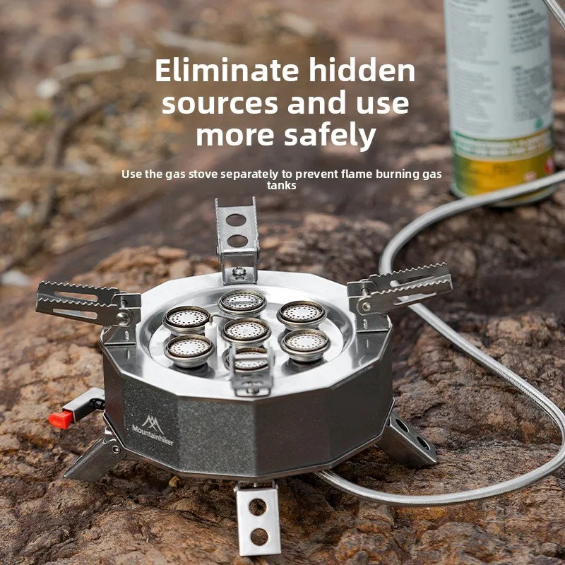 15800W/19800W Portable Gas Stove – High-Power Camping Burner for Outdoor Cooking & BBQ