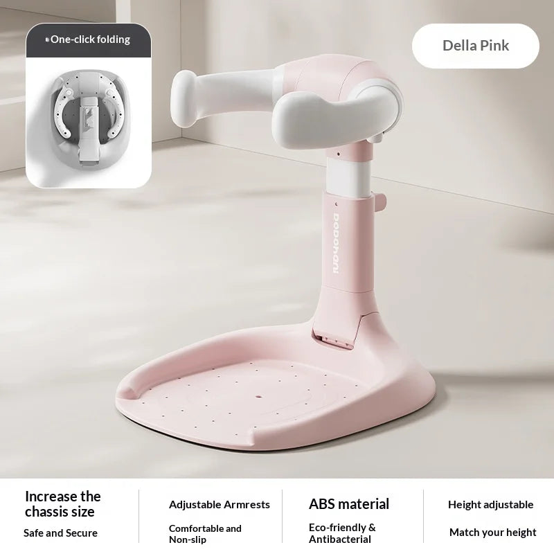 Foldable Baby Bathtub with Non-Slip Seat for Newborns and Toddlers