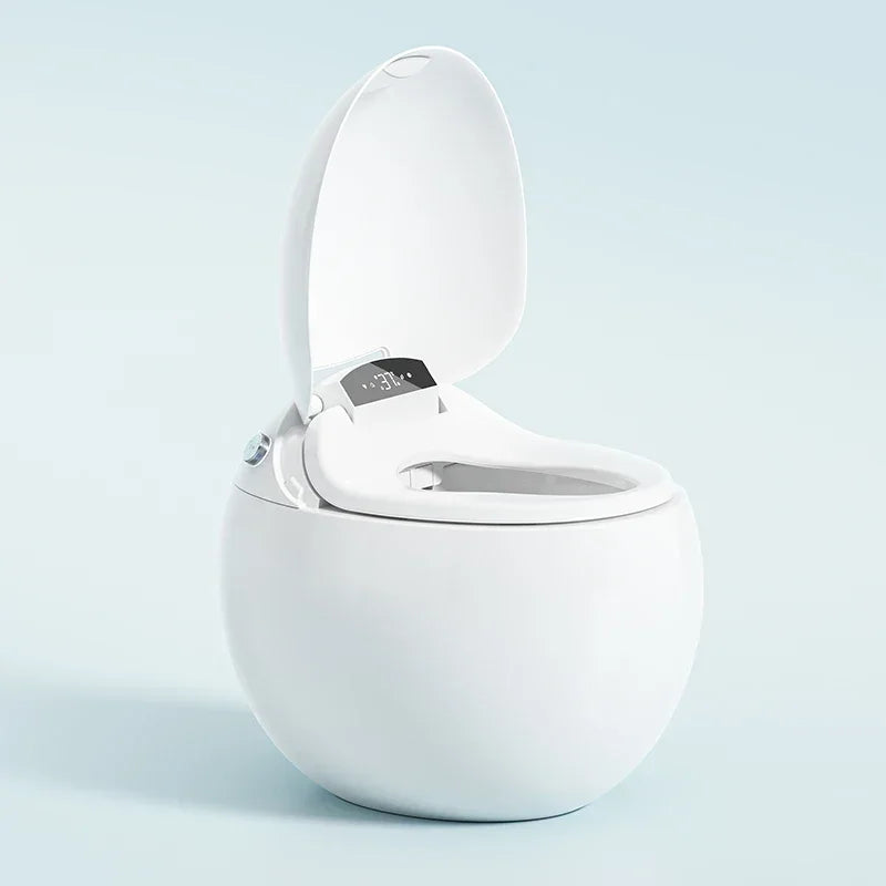 XYlivingstore Egg-Shaped Smart Toilet with Heated Seat | Floor-Mounted Auto Flush Siphon Jet WC with Sensor