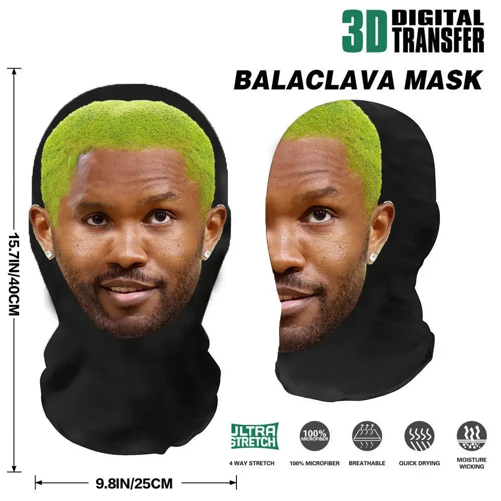 3D Printed Kanye Style Full Face Mask | Halloween Cosplay Stretch Mesh Balaclava for Men & Women
