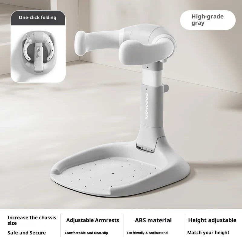 Foldable Baby Bathtub with Non-Slip Seat for Newborns and Toddlers
