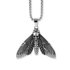 Vleee Butterfly Moth Pendant: Embrace the New Death Skull Design.