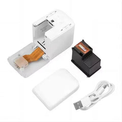 Mini Portable Thermal Color Printer - MBrush Handheld Inkjet Printer with WIFI, Cartridges, DIY HD Printing for Tattoos, Logos, Words & Pictures