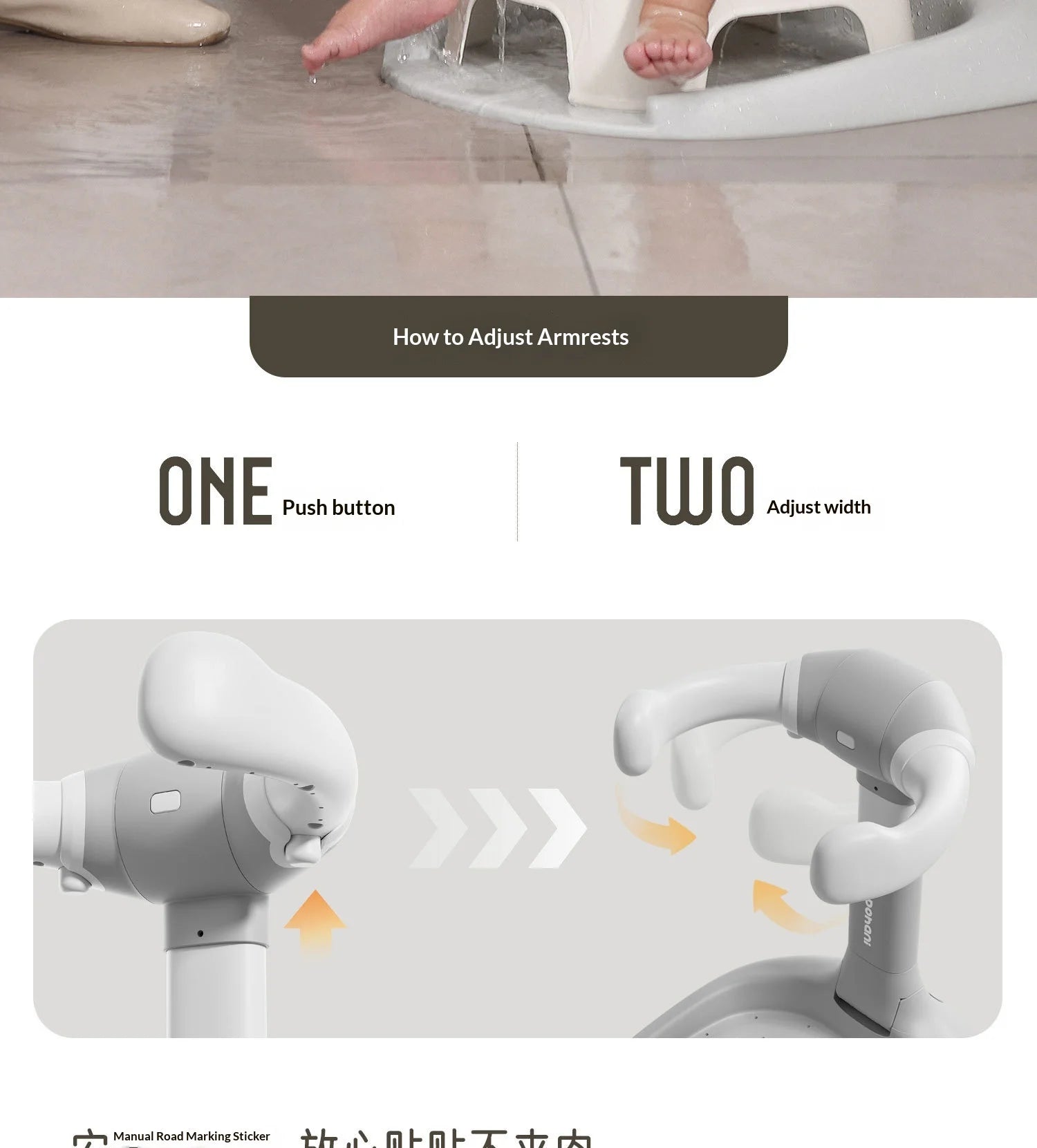 Foldable Baby Bathtub with Non-Slip Seat for Newborns and Toddlers