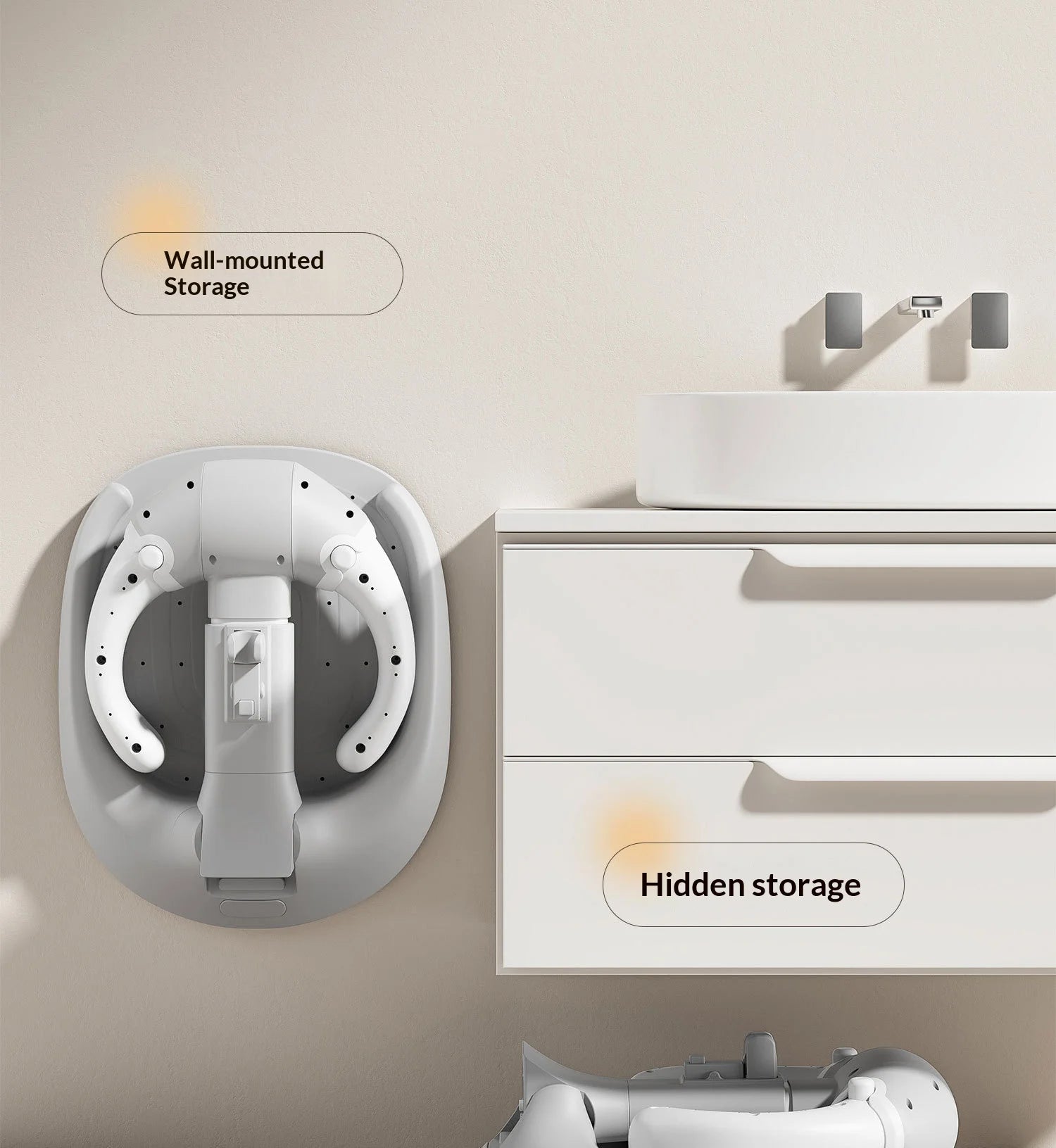 Foldable Baby Bathtub with Non-Slip Seat for Newborns and Toddlers