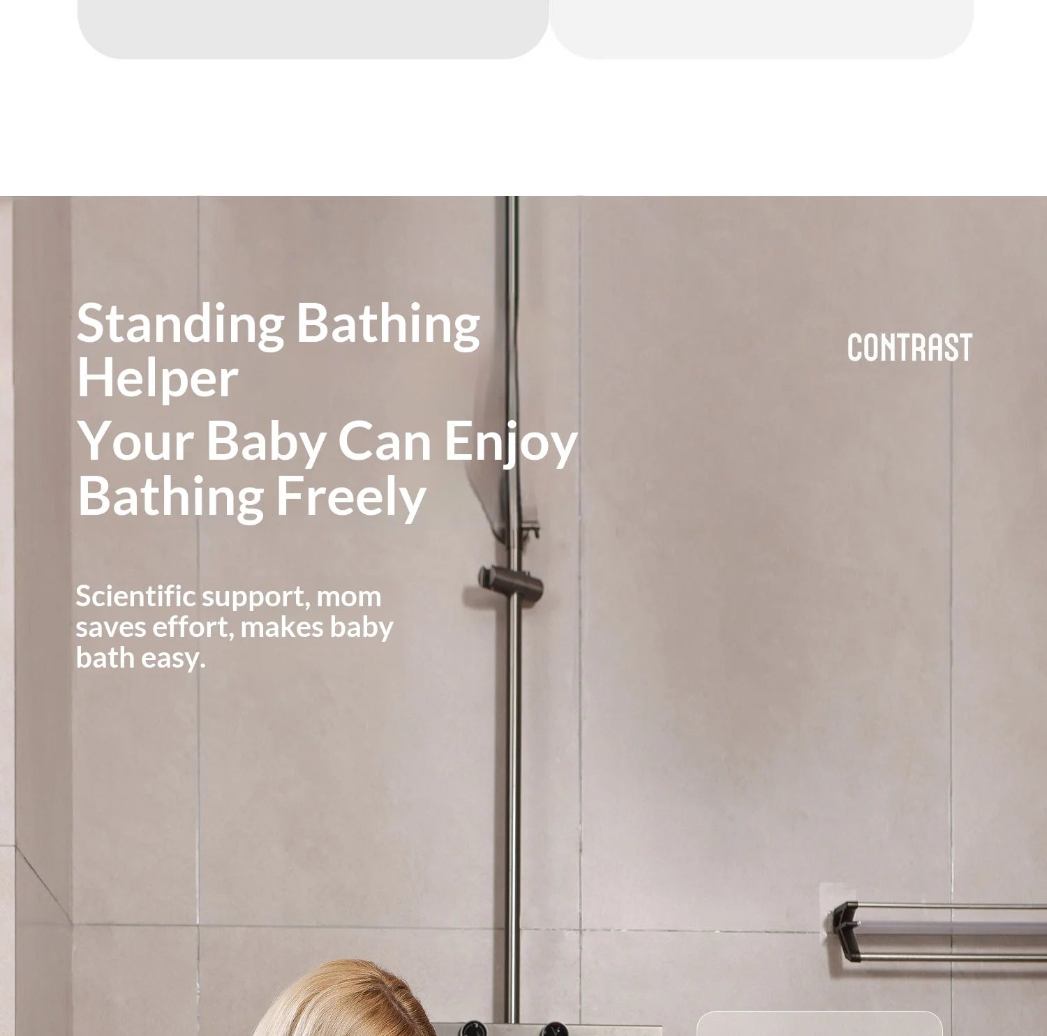 Foldable Baby Bathtub with Non-Slip Seat for Newborns and Toddlers