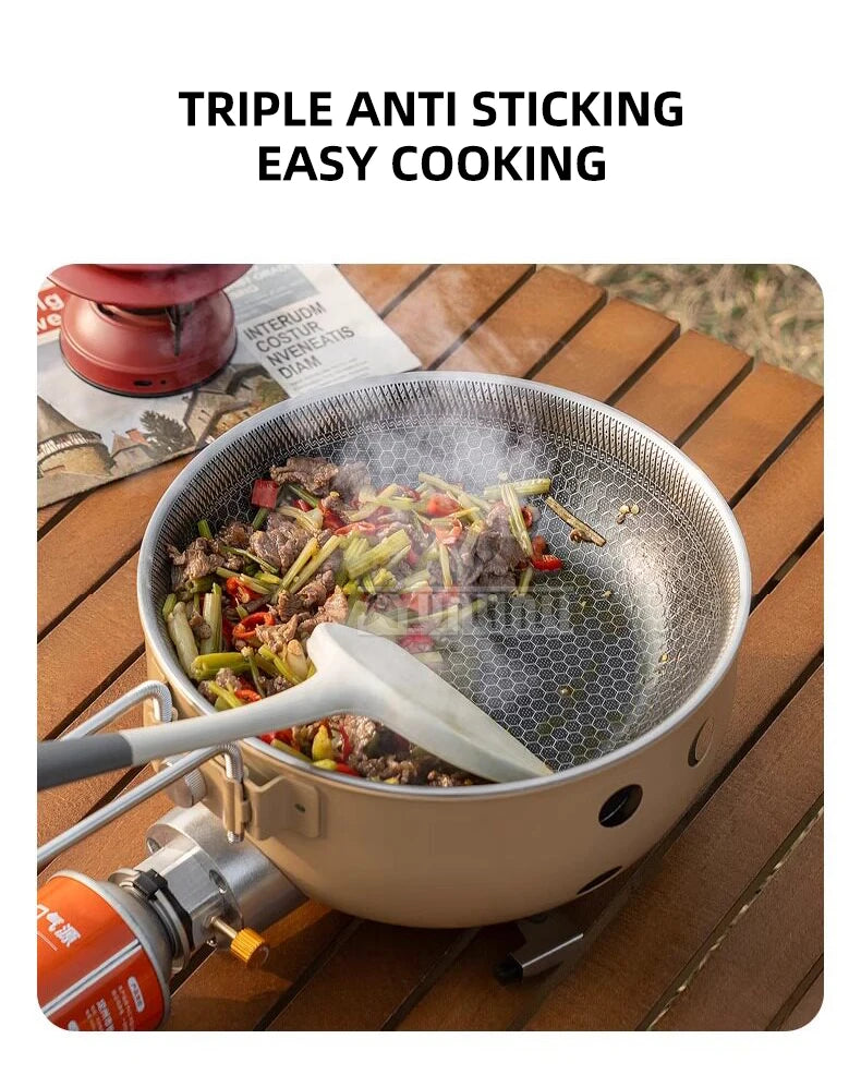 Portable Cassette Stove with All‑in‑One Cooking Pot for Camping & Picnic