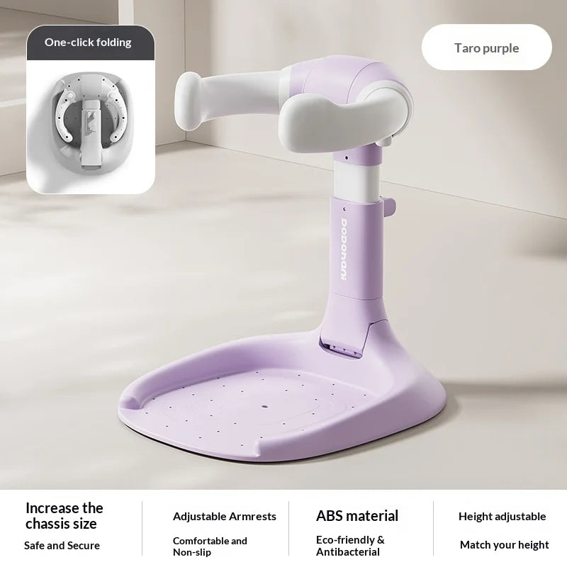 Foldable Baby Bathtub with Non-Slip Seat for Newborns and Toddlers