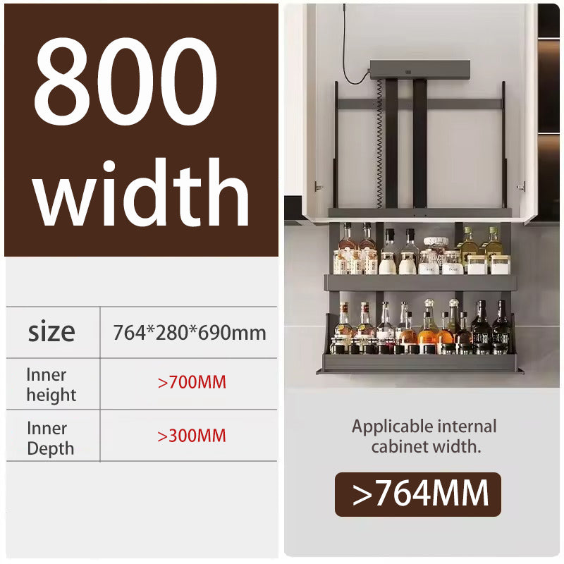 XYlivingstore Smart Kitchen Lift Basket – Space-saving Electric Cabinet Organizer