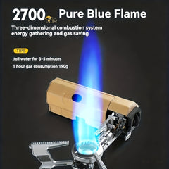 Portable Foldable Outdoor Gas Stove – 2700W/3800W Camping & Cooking Burner with Storage Bag