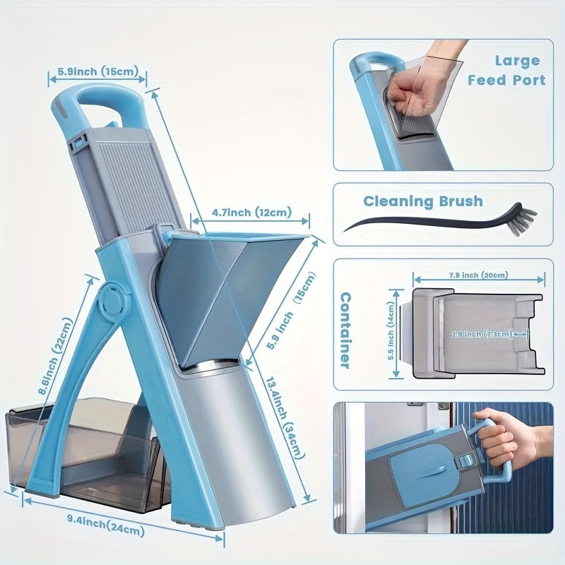 XYstore Manual Mandoline Slicer – Adjustable Vegetable Cutter for Kitchen