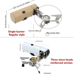 Portable Foldable Outdoor Gas Stove – 2700W/3800W Camping & Cooking Burner with Storage Bag