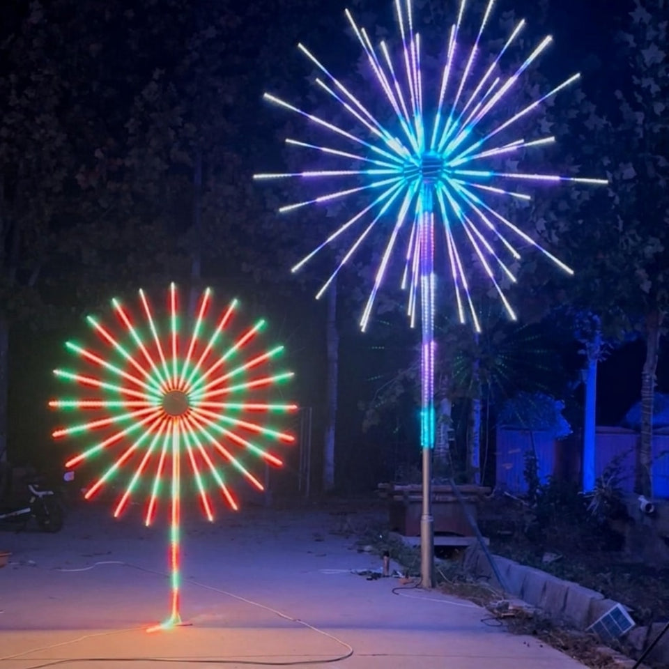 Double-sided RGB firework landscape light detail 2