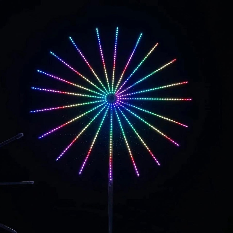 Double-sided RGB firework landscape light detail 3