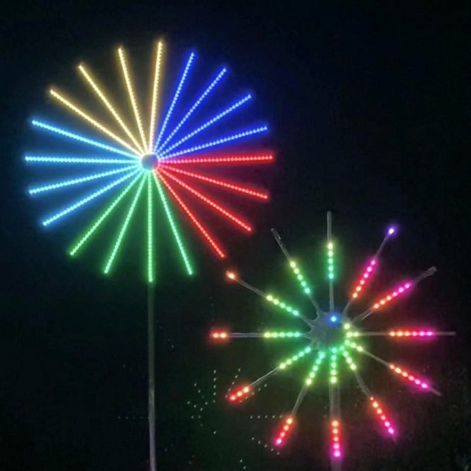 Double-sided RGB firework landscape light detail 7