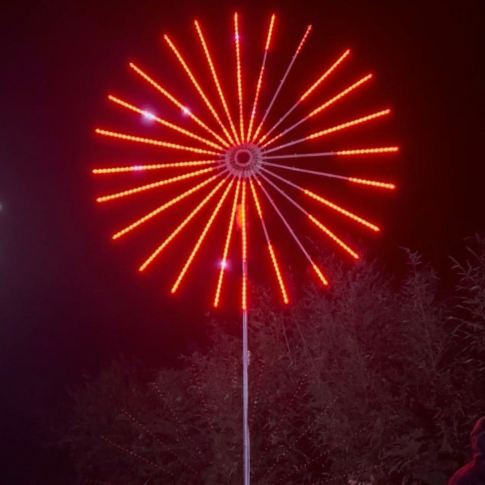 Double-sided RGB firework landscape light detail 9