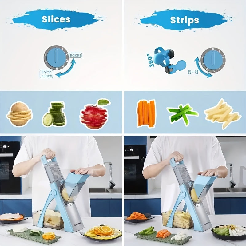 XYstore Manual Mandoline Slicer – Adjustable Vegetable Cutter for Kitchen
