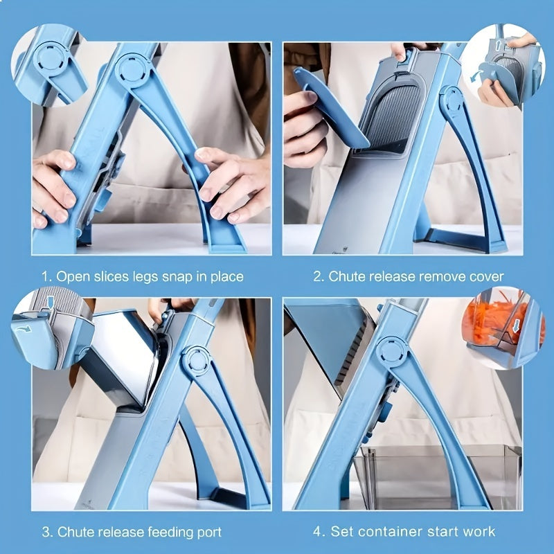 XYstore Manual Mandoline Slicer – Adjustable Vegetable Cutter for Kitchen